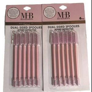 Must Have Beauty Dual-Sided Spoolies, For Brow & Lash Routines or Treatments (2)
